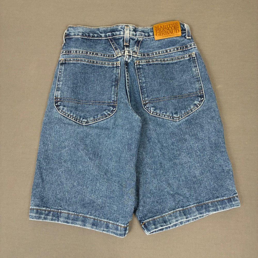Marithe Francois Girbaud Unisex Blue Denim Jean Shorts
